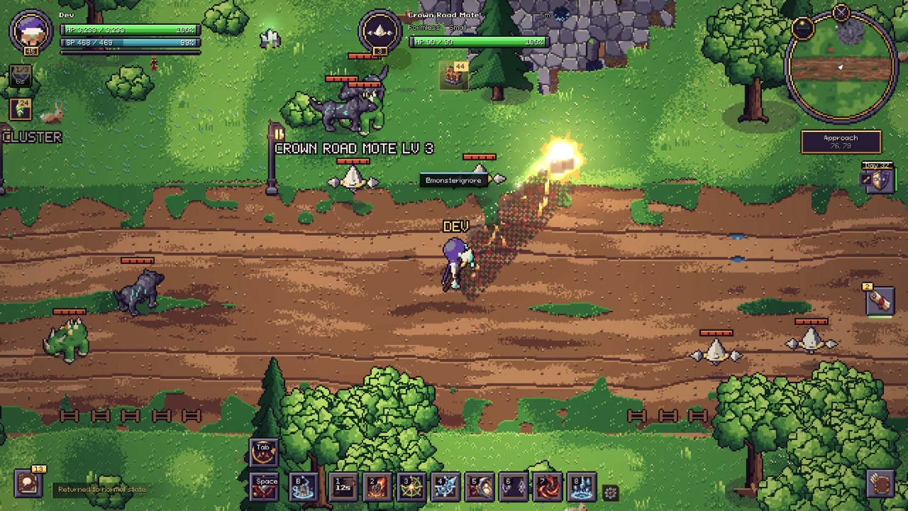 Combat across three regions